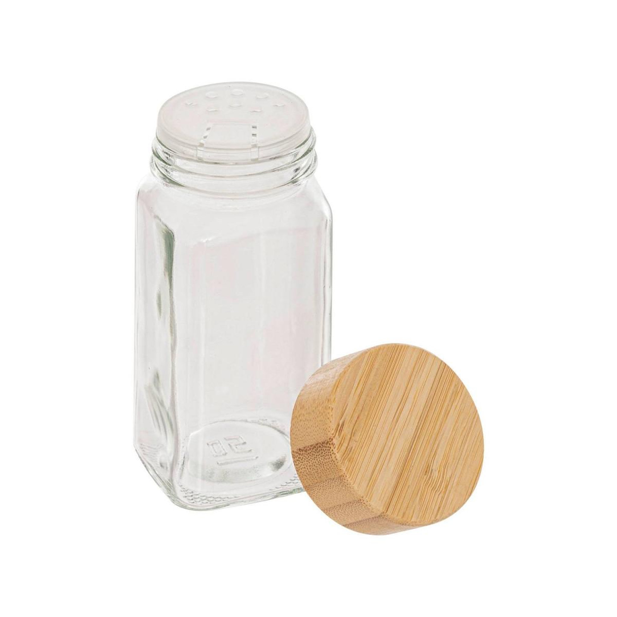 Voir la diapositive 2 : FIVE Lot de 6 pots à épices en verre  grady  15cm transparent