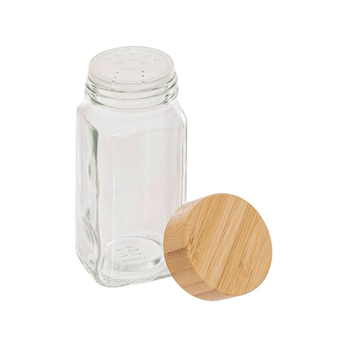 FIVE Lot de 6 Pots à Épices en Verre  Grady  15cm Transparent