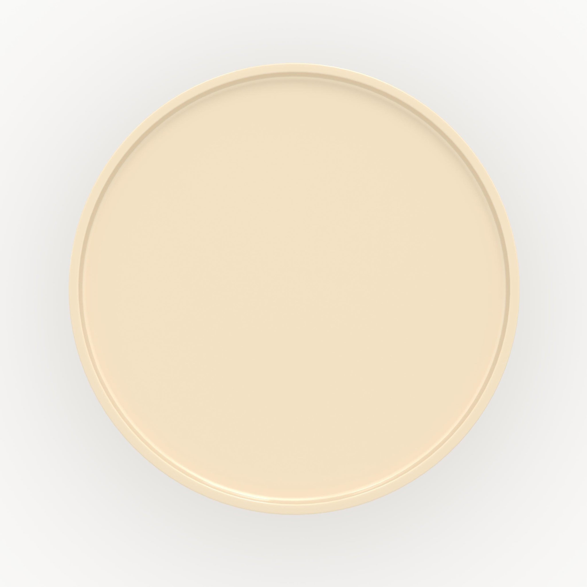 Voir la diapositive 3 : MAISON PAVANE Table basse en mdf laqué blanc cassé, d70 cm-nora