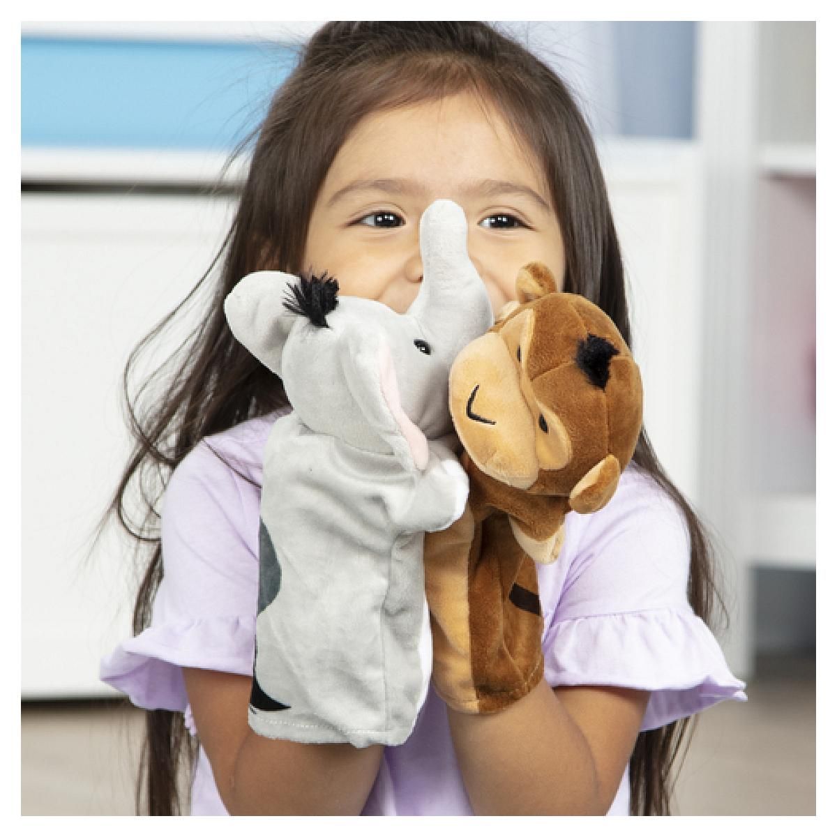 SpinMaster Coffret 6 Marionnettes Safari Melissa  and  Doug