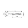 Voir la diapositive 2 : SPAX FRANCE SAS Vis universelle MDF WIROX 4X45 Torx boite de 200 SPAX 441010400455