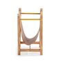 Voir la diapositive 3 : VS VENTA-STOCK Porte-revues Bento en cuir synthétique et bois naturel