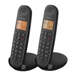 Logicom Téléphone fixe sans fil - LOGICOM - DECT ILOA 255T DUO - Noir - Avec répondeur