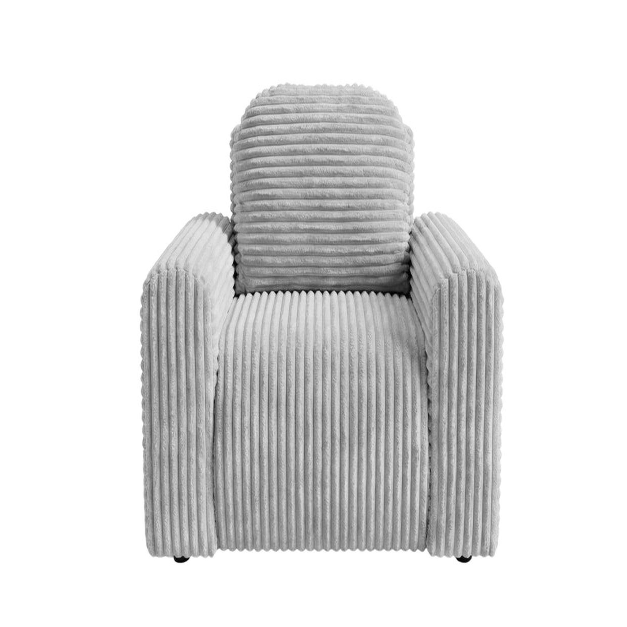 Voir la diapositive 1 : CASANOVA PARIS Elvis - fauteuil gros velours côtelé