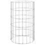 Voir la diapositive 4 : VIDAXL Lit sureleve a gabion circulaire 3 pcs Acier galvanise Ø30x50cm