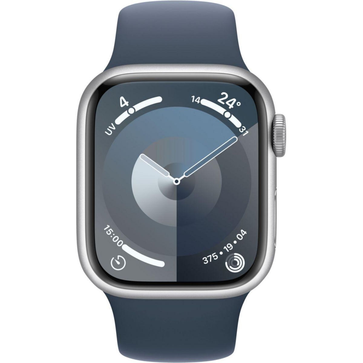APPLE Montre connectée Serie 9 45mm Aluminium/Argent Bleu Orage S/M