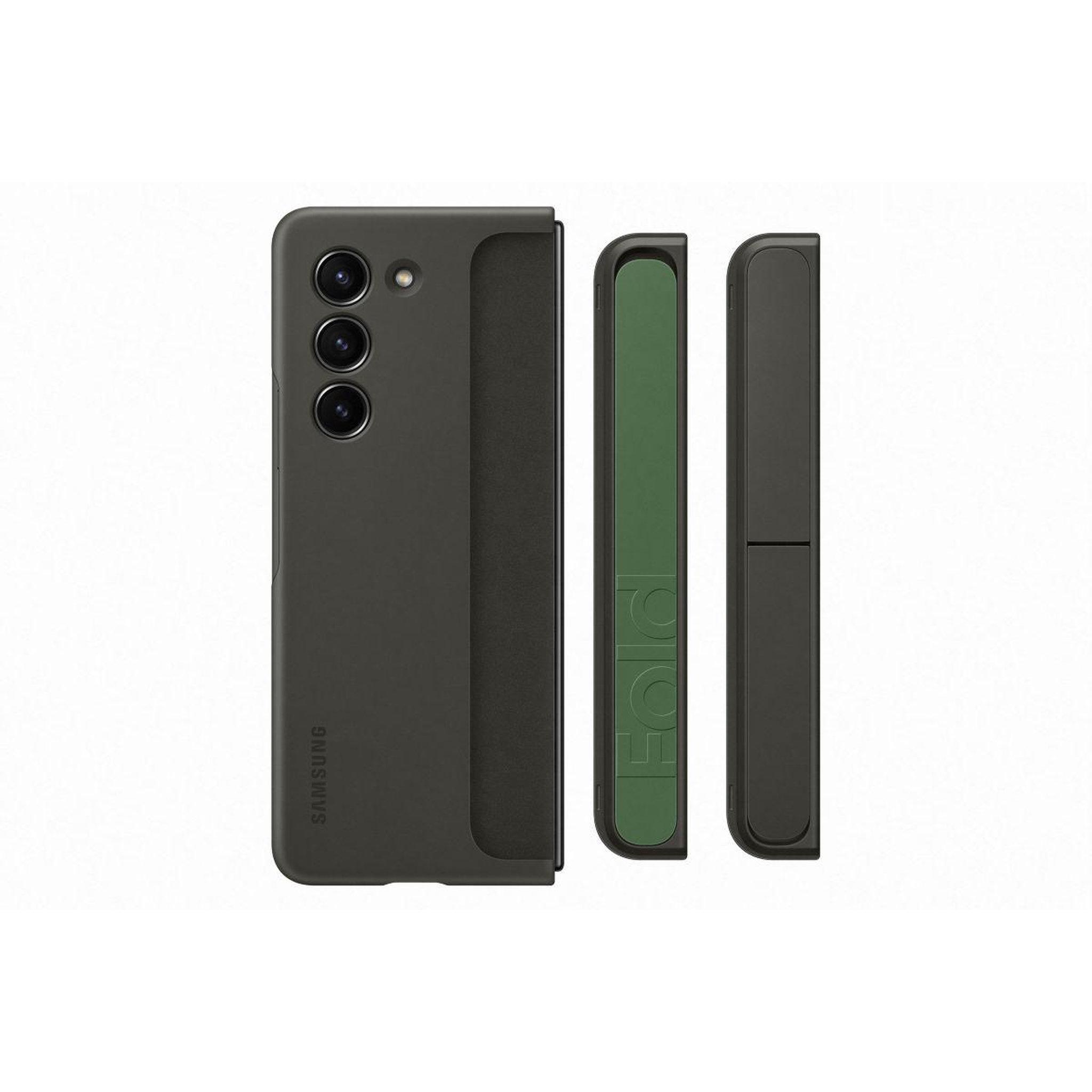 Voir la diapositive 2 : Samsung Coque Z Fold 5 avec lanière Graphite