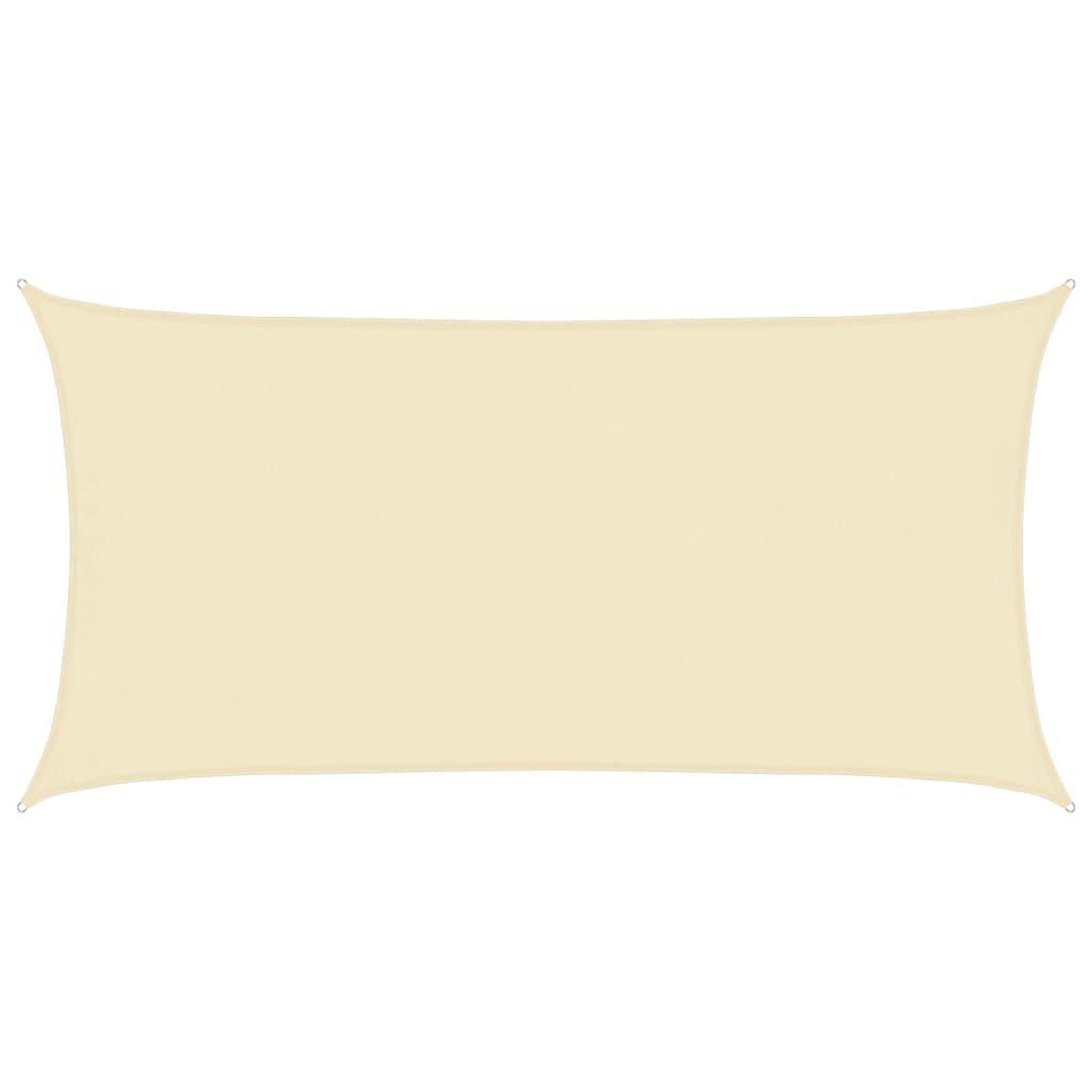 VIDAXL Voile d'ombrage 160 g/m^2 Creme 4x7 m PEHD