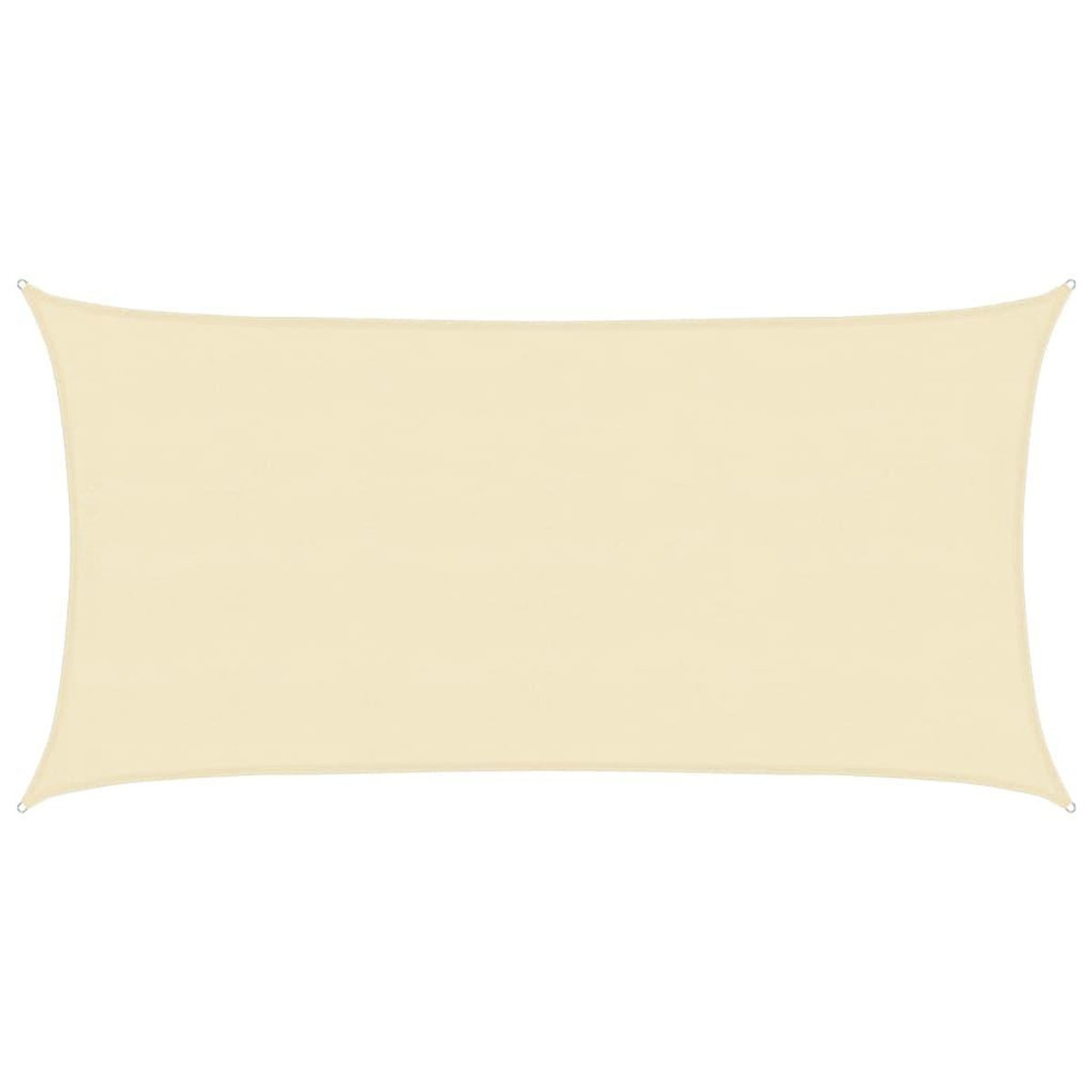 VIDAXL Voile d'ombrage 160 g/m^2 Creme 4x7 m PEHD