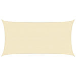 VIDAXL Voile d'ombrage 160 g/m^2 Creme 4x7 m PEHD