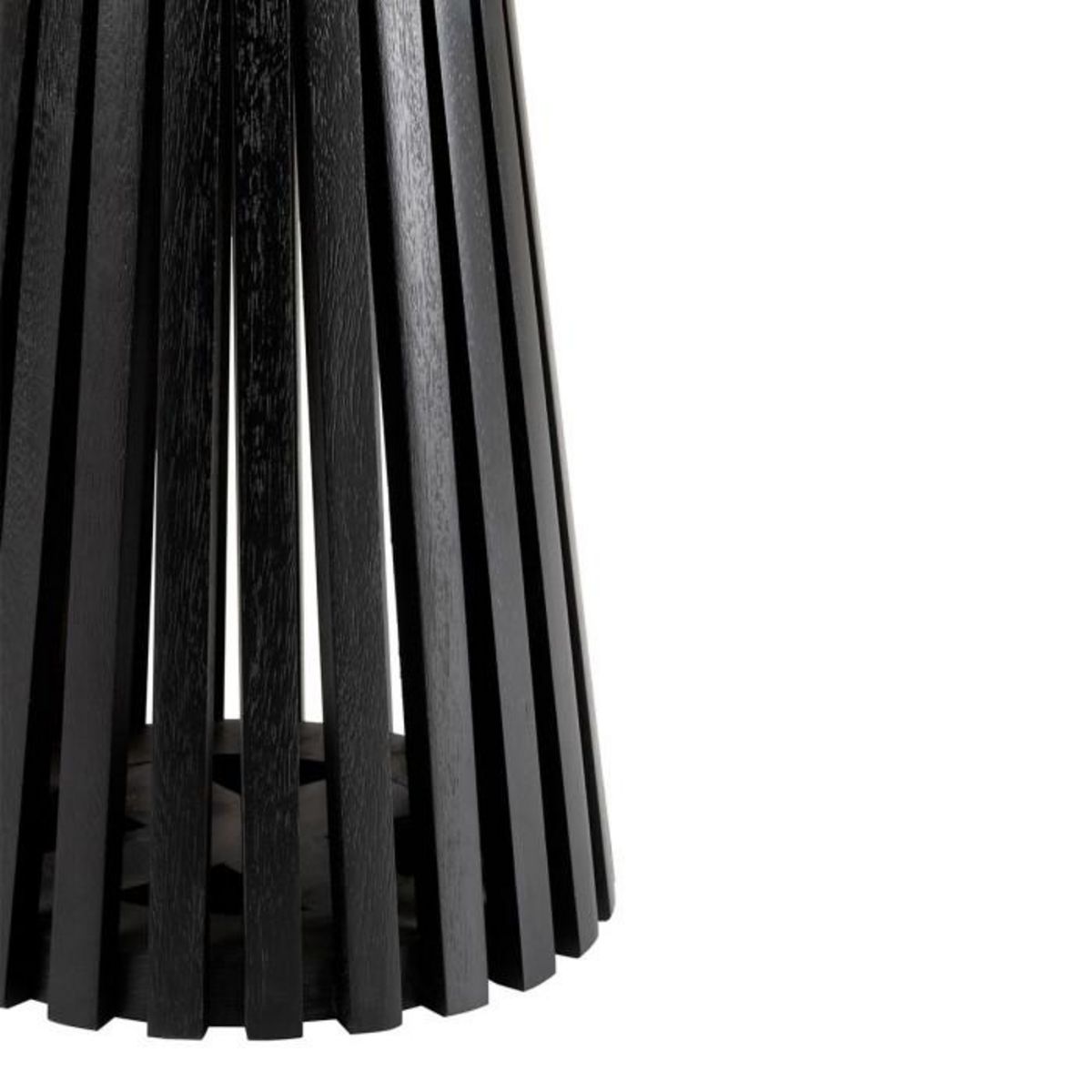 Paris Prix Table d'Appoint Design en Bois  Vincent  40cm Noir