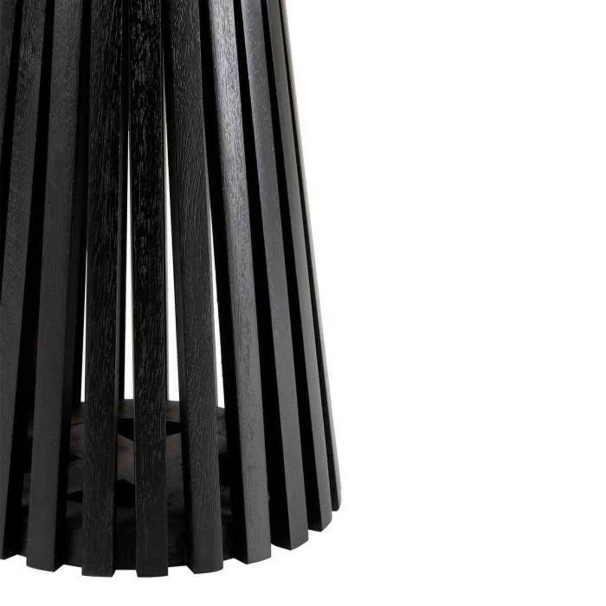 Paris Prix Table d'Appoint Design en Bois  Vincent  40cm Noir