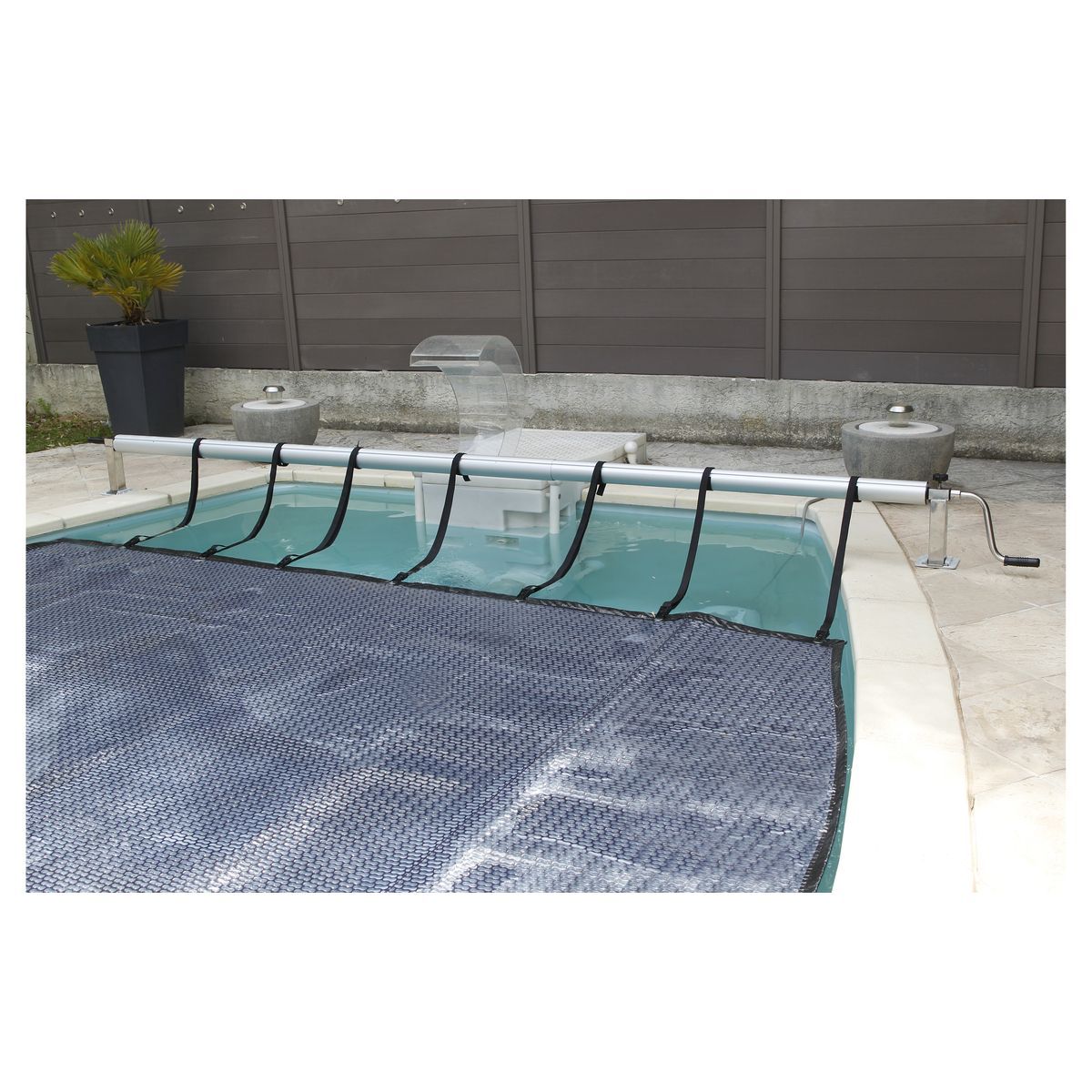 UBBINK Enrouleur bâche à bulles - Jusqu'à 5,50m - PREMIUM