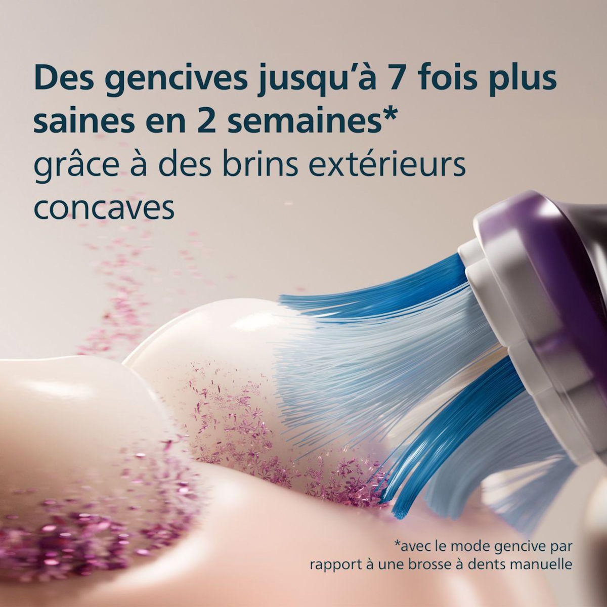Philips Brossette dentaire Sonicare lot de 2 -  HX9052/88 black Gum Care - soin des gencives G3
