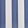 Voir la diapositive 3 : VIDAXL Toit d'auvent toile bleu et blanc 3 x 2,5 m (cadre non inclus)