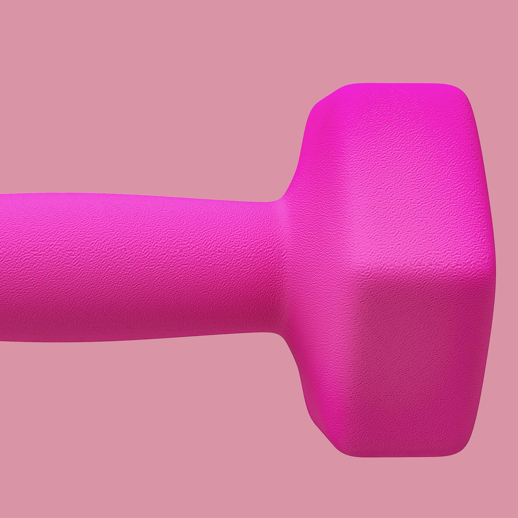 Voir la diapositive 5 : HOMCOM Lot de 2 haltères hexagonales 2 x 3 kg - poignée antidérapante - métal pvc rose