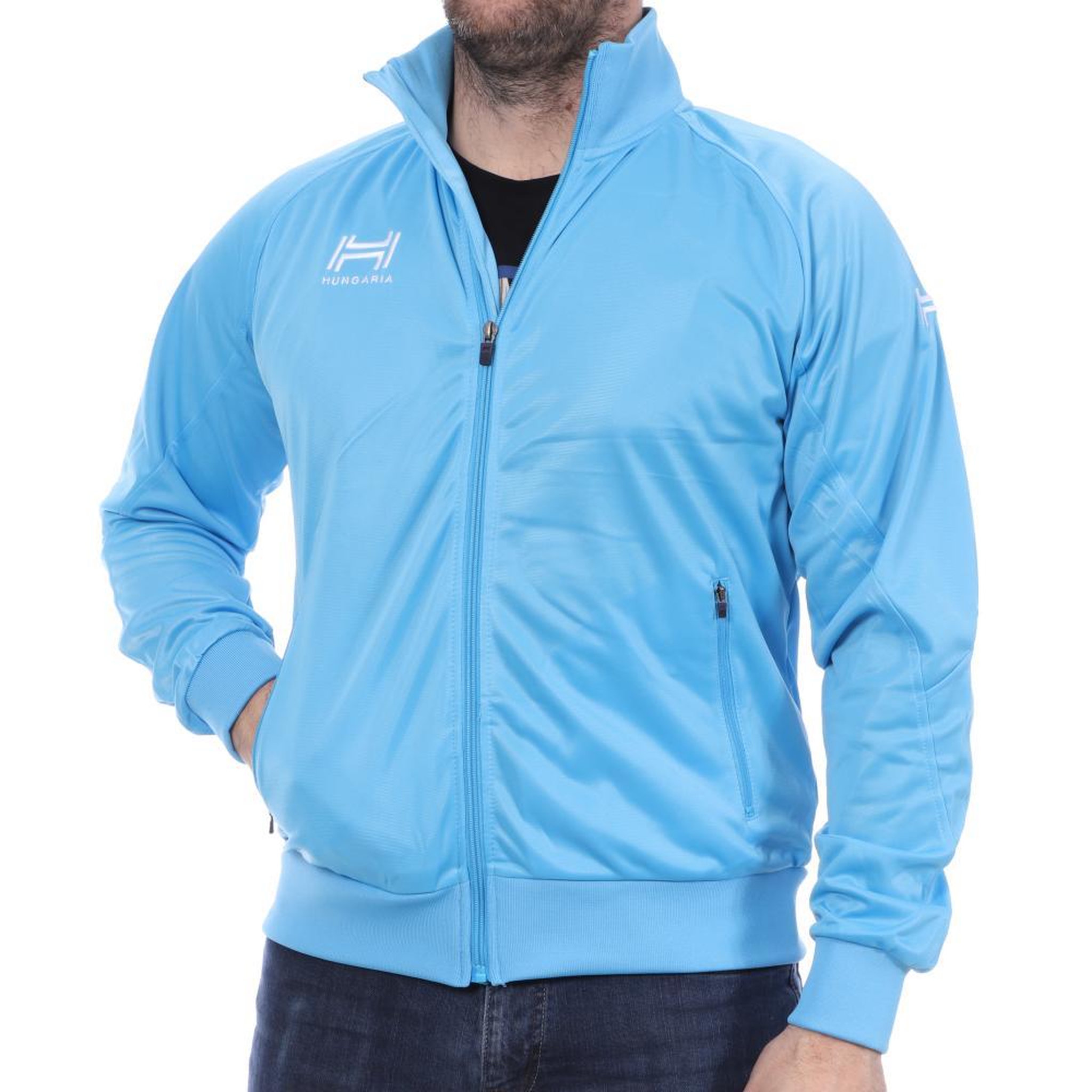 Voir la diapositive 2 : HUNGARIA Veste bleu homme Hungaria Training Premium 15