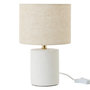Voir la diapositive 1 : Paris Prix Lampe à Poser en Céramique  Felicia  28cm Blanc