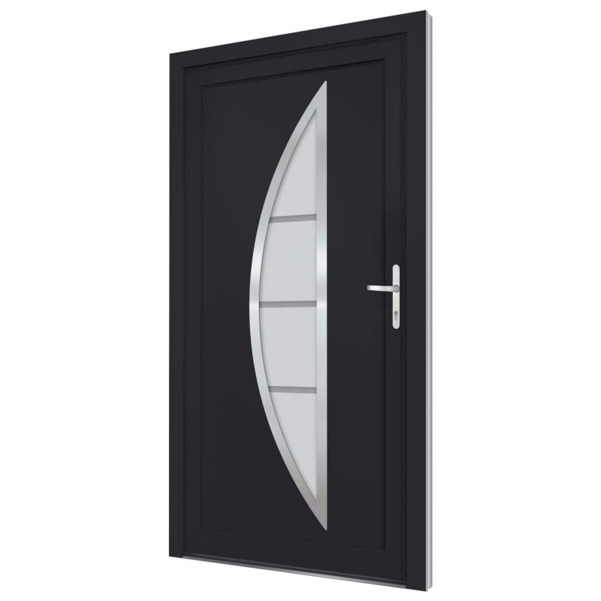 VIDAXL Porte d'entree anthracite 108x200 cm PVC