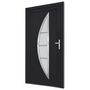 Voir la diapositive 4 : VIDAXL Porte d'entree anthracite 108x200 cm PVC