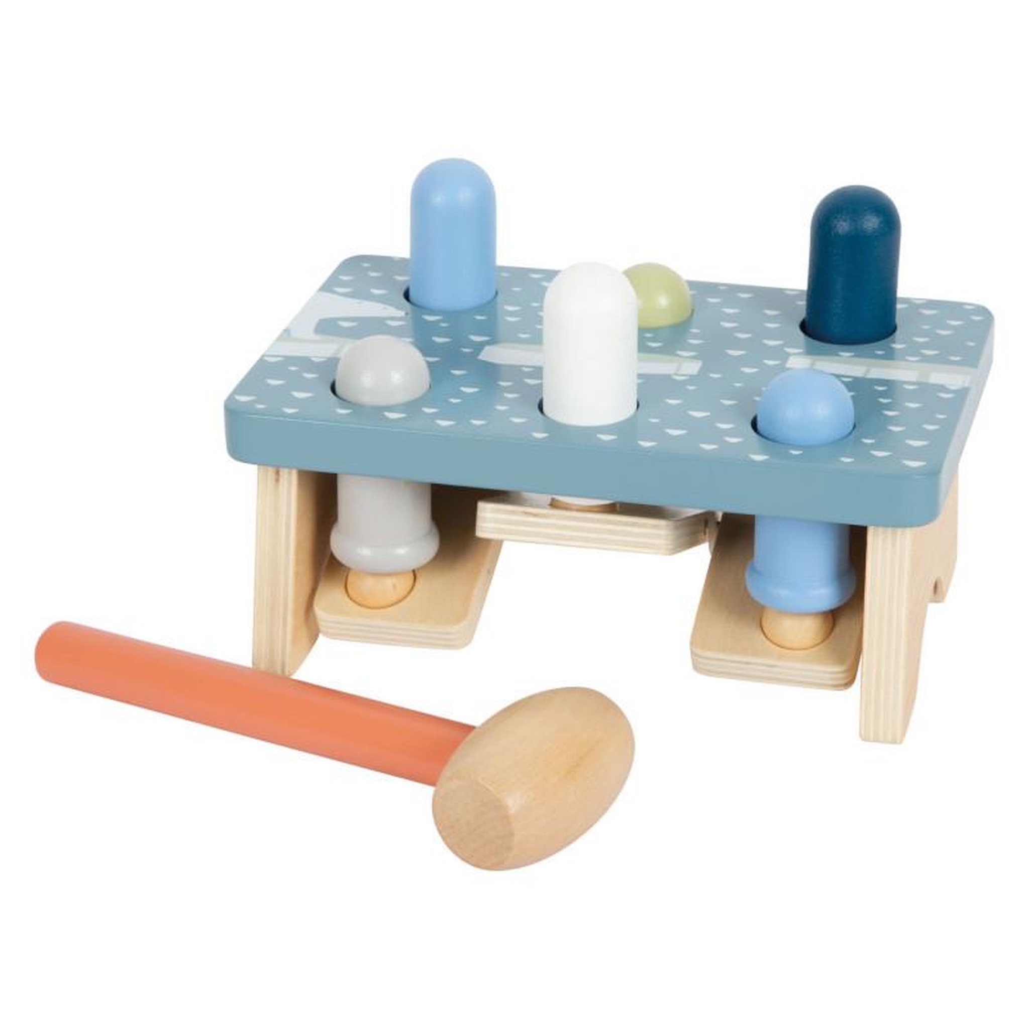 SMALL FOOT Small Foot - Wooden Hammer Bench Arctic, 2 pcs. 12448