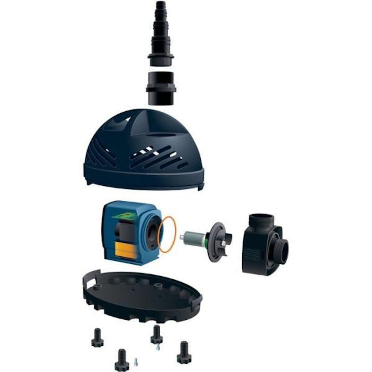 Ubbink Pompe cascade - UBBINK - Cascademax 6000 - Débit 6600 l/h - Hauteur refoulement 4 m - Conso 40 W