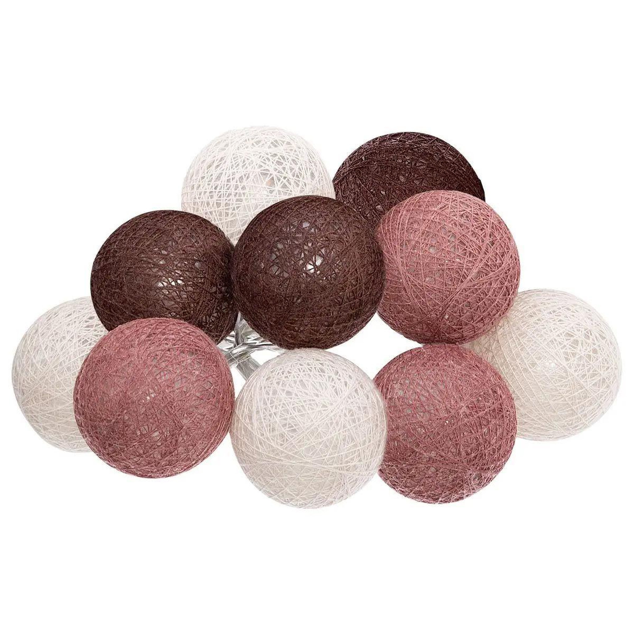 ATMOSPHERA Guirlande led 10 boules  dune  165cm multicolore