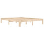 Voir la diapositive 3 : VIDAXL Cadre de lit sans matelas bois massif de pin 160x200 cm