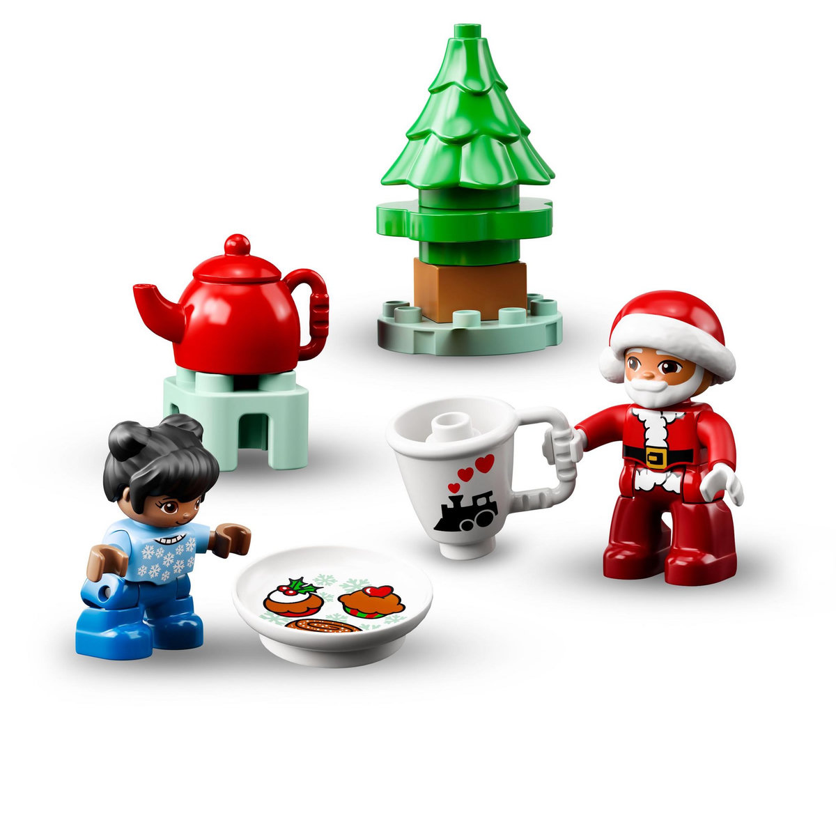 LEGO DUPLO 10976 La maison en pain d'épices du Père Noel, Jouet Enfants 2 Ans