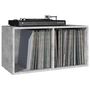 Voir la diapositive 5 : VIDAXL Boîte de rangement de vinyles Gris beton 71x34x36 cm