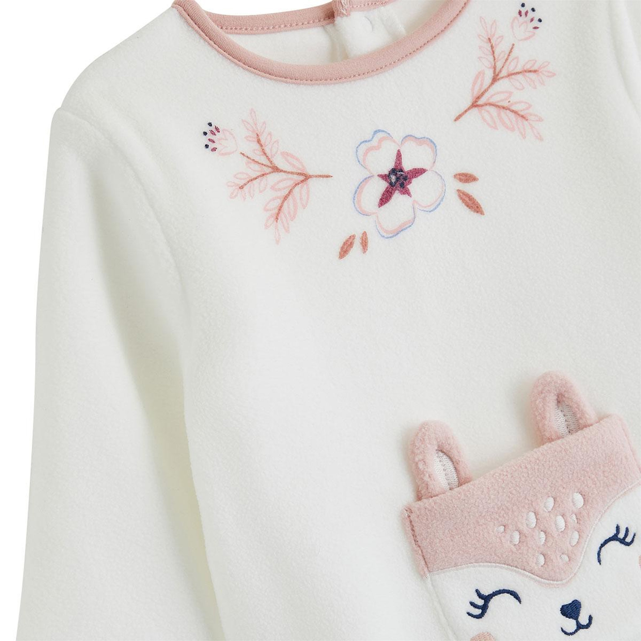 Voir la diapositive 2 : PETIT BEGUIN Pyjama enfant 2 pièces en polaire cléo