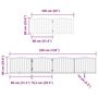 Voir la diapositive 6 : VIDAXL Barriere pour chien porte pliable 8panneaux blanc bois peuplier