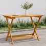Voir la diapositive 1 : VIDAXL Table pliable de jardin 90x52,5x65 cm bois d'acacia solide
