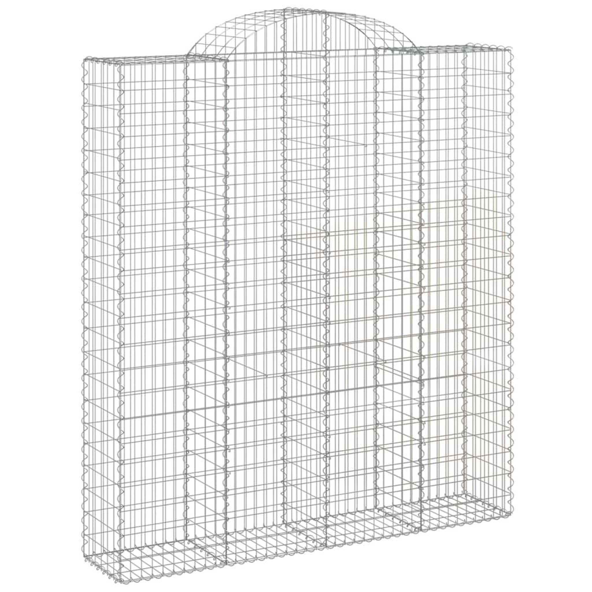 Voir la diapositive 3 : VIDAXL Paniers a gabions arques 10 pcs 200x50x220/240 cm Fer galvanise