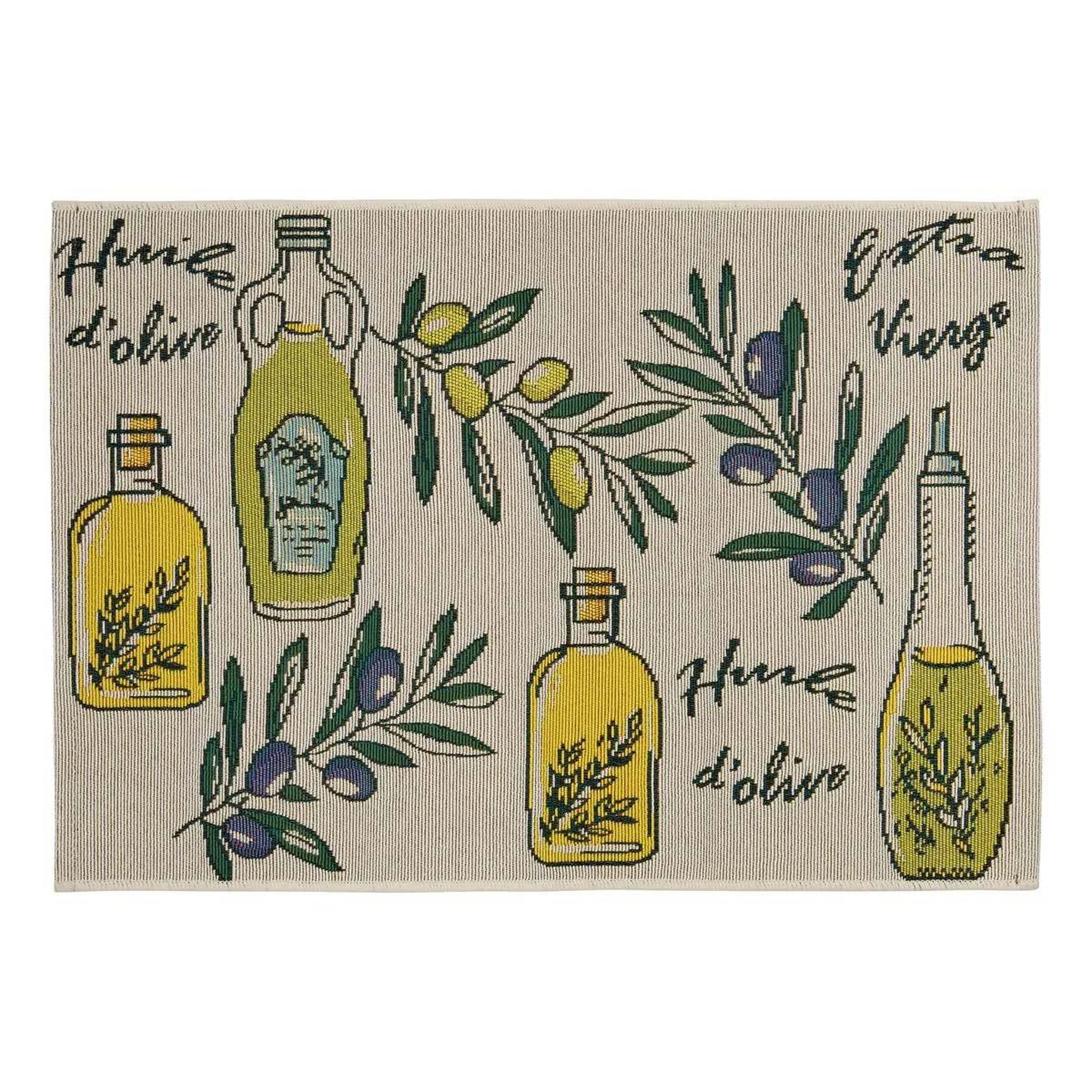 ATMOSPHERA Tapis de cuisine antidérapant  garrigue  60x90cm beige