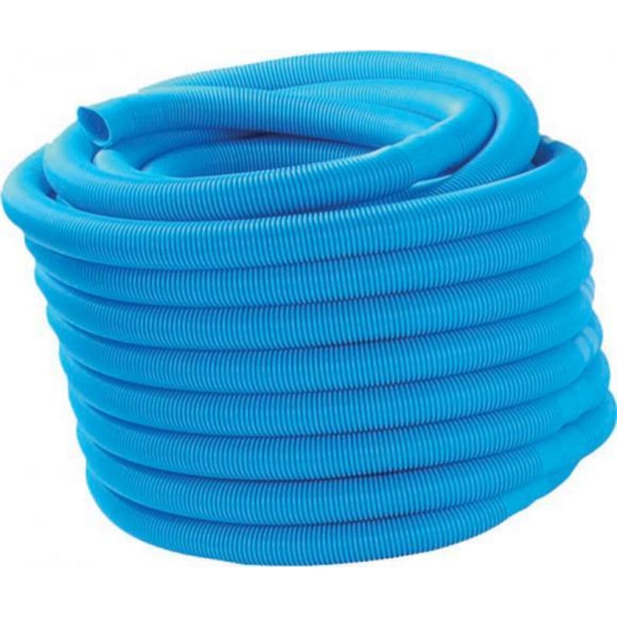 GRE Tuyau de filtration flexible flottant annelé découpable de 36,5 m - Ø38 mm - bleu