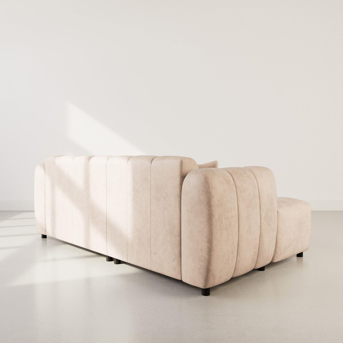 LISA DESIGN Curtis - canapé d'angle gauche 4 places en simili