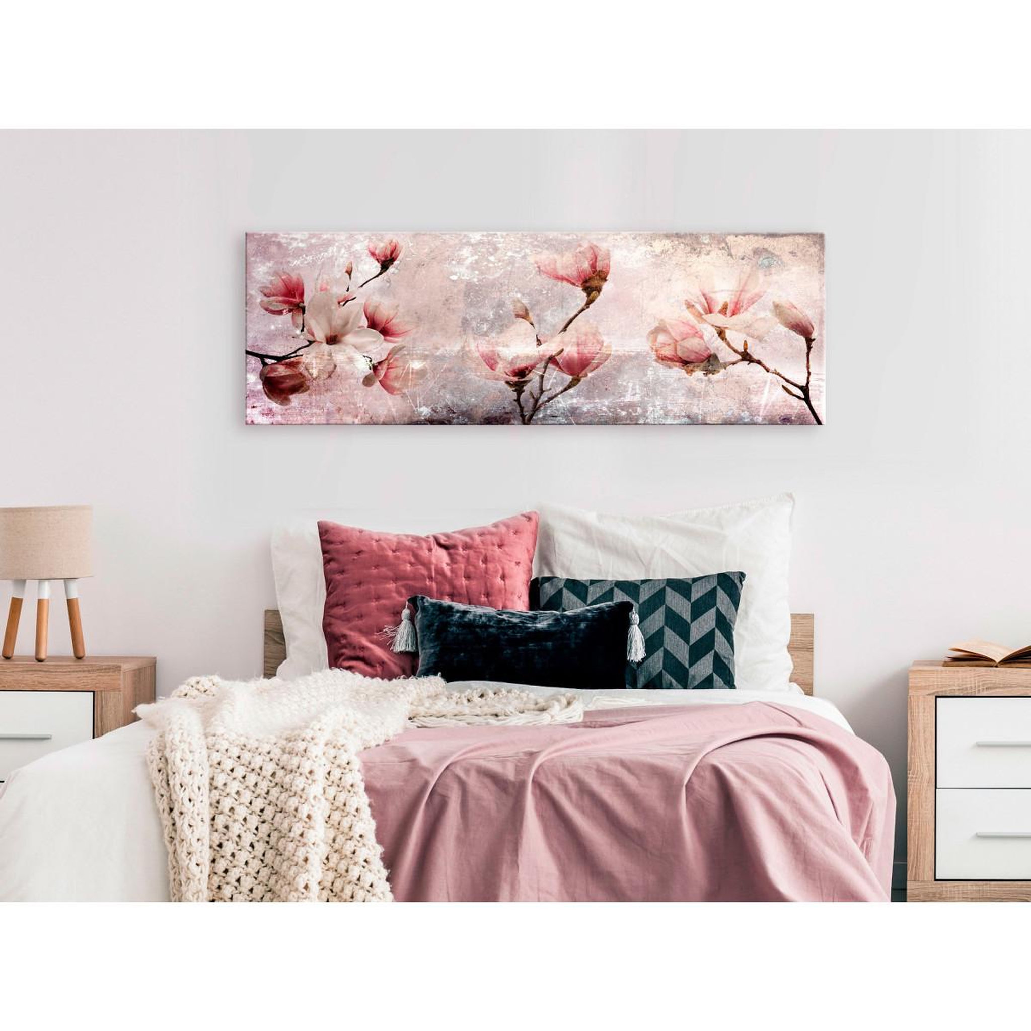 Voir la diapositive 2 : Paris Prix Tableau imprimé  magnolia charm narrow