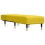 Voir la diapositive 3 : VIDAXL Chaise longue jaune velours
