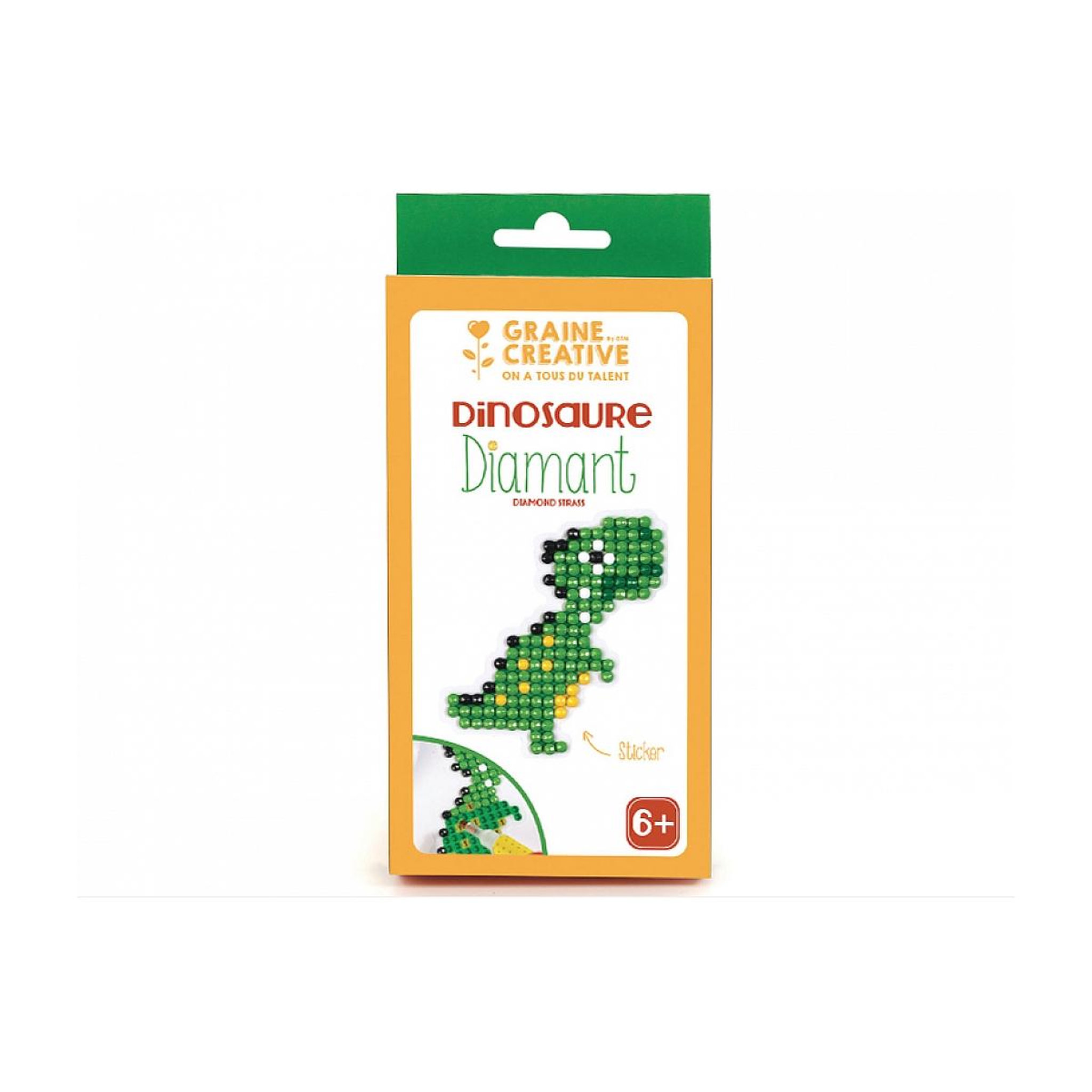 Voir la diapositive 2 : Graine créative kit diamant mosaique dinosaure