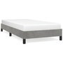 Voir la diapositive 2 : VIDAXL Cadre de lit sans matelas gris clair 100x200 cm velours