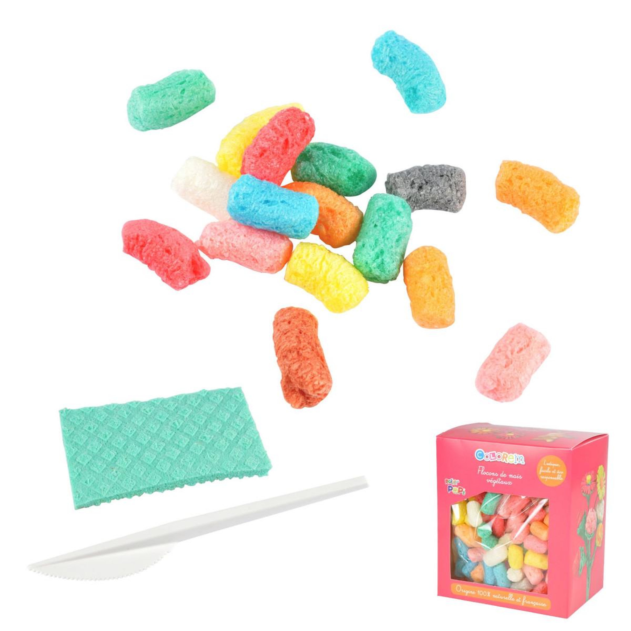 Voir la diapositive 1 : HOMEA Boîte de 250 Roller Pops  Flocons  19cm Multicolore