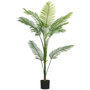 Voir la diapositive 1 : HOMCOM Plante artificielle intérieure palmier Areca H.150cm 11 feuilles grand réalisme PE vert