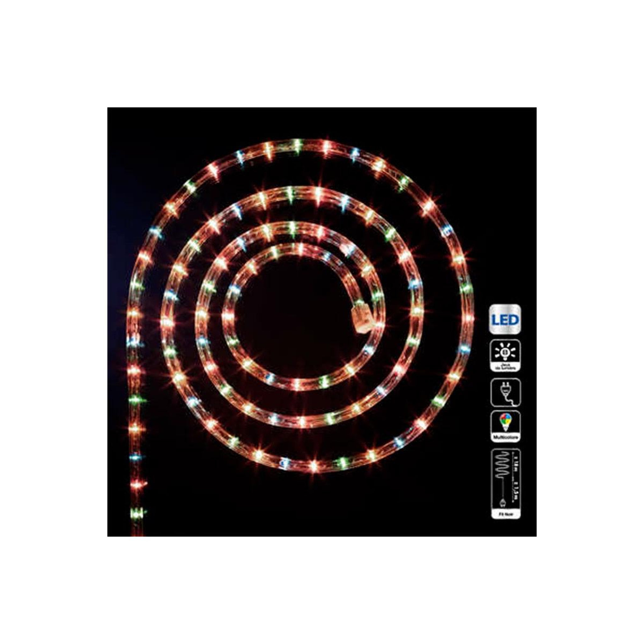 FEERIC LIGHT & CHRISTMAS Tube Lumineux Led  Extérieur  18m Multicolore