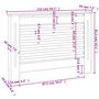 Voir la diapositive 6 : VIDAXL Cache-radiateur 112x19x81,5 cm MDF