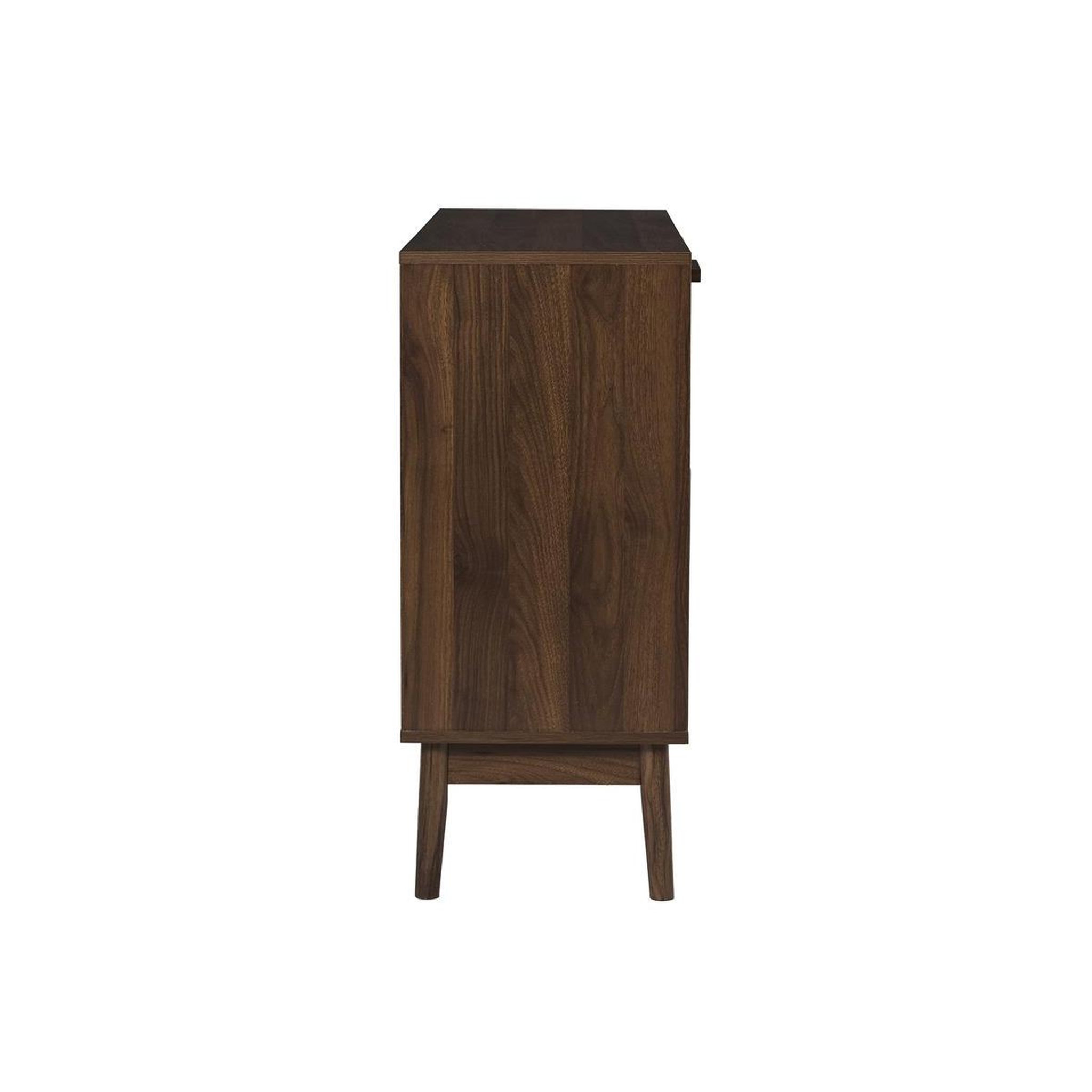 Voir la diapositive 4 : The Home Deco Factory Buffet 2 portes & 2 tiroirs  klaus  100cm marron foncé