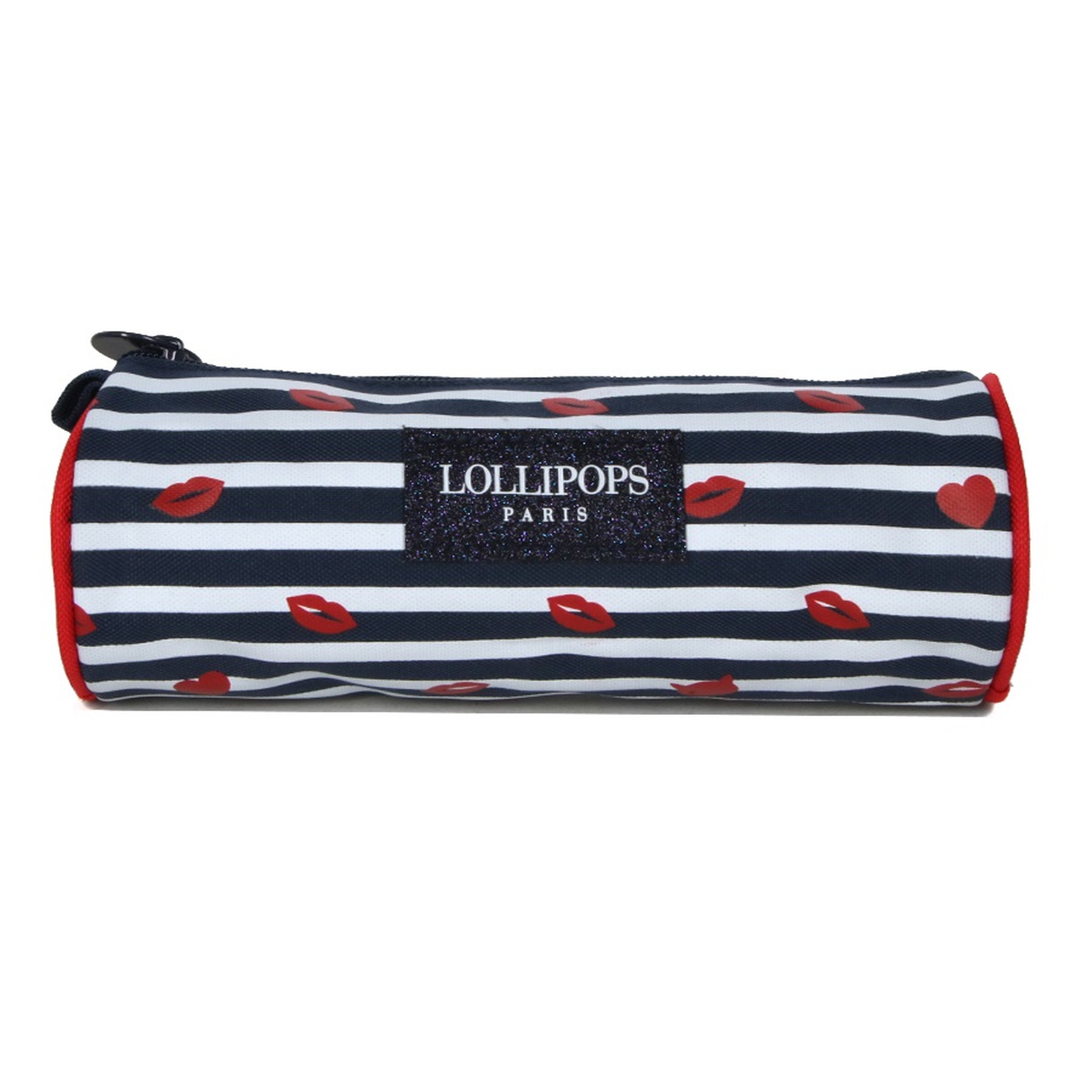 Voir la diapositive 1 : LOLLIPOPS Trousse ronde 1 compartiment bleu LITTLE LOLLIPOPS