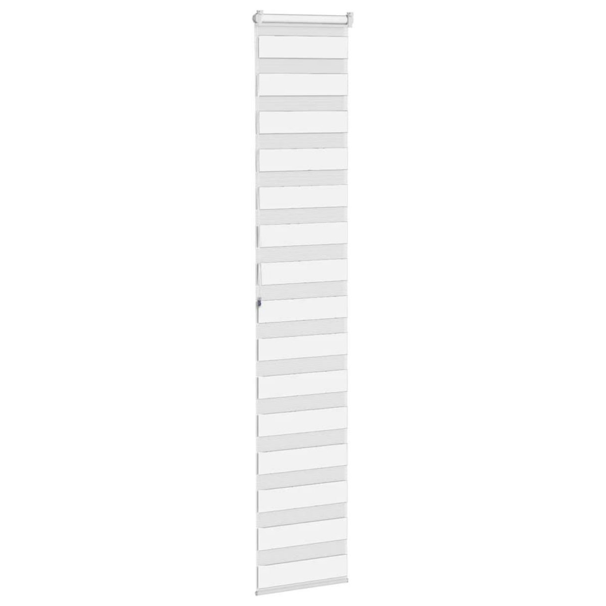 VIDAXL Store zebre blanc 40x200 cm largeur du tissu 35,9 cm polyester