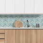 Voir la diapositive 2 : The Home Deco Factory 4 crédences adhésives motifs chevrons effet Zellige