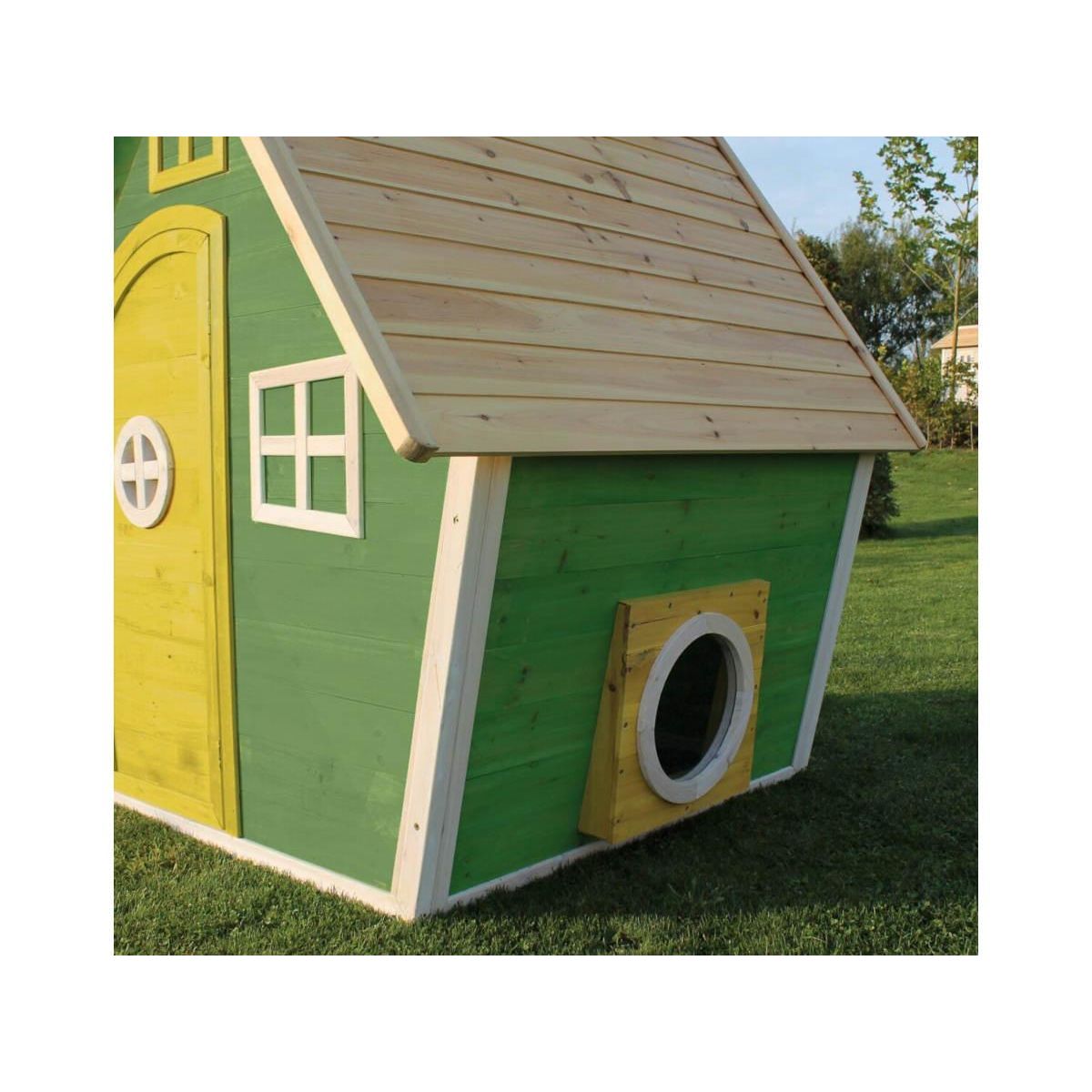 EXIT TOYS Maisonnette en bois pour enfants Fantasia 100 Vert - Exit Toys